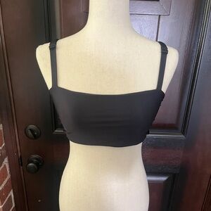 Yoga Democracy Black Bandeau Style Bikini Top Size Small